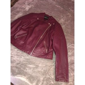 Fake leather jacket